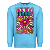 Ocean Blue mama Premium Sweatshirt - CowhideDigitalArt