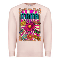 Pale Pink mama Premium Sweatshirt - CowhideDigitalArt
