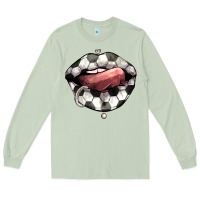 Matcha Soccer lips Long Sleeve Tee - HowdyJamesFarm