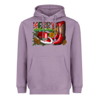 Lavender cowboy merry christmas Heavyweight Hoodie - CowhideDigitalArt