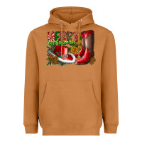 Meerkat cowboy merry christmas Heavyweight Hoodie - CowhideDigitalArt