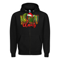 Black christmas mimi claus Zipper Hoodie - FaDigitalArtStudio