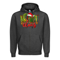 Charcoal Heather christmas mimi claus Zipper Hoodie - FaDigitalArtStudio