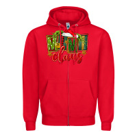 Red christmas mimi claus Zipper Hoodie - FaDigitalArtStudio