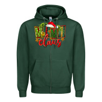 Sports Green christmas mimi claus Zipper Hoodie - FaDigitalArtStudio