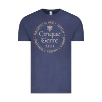 Vintage Denim cinque terre italia gift for italian mediterranean travelers t shirt Vintage Tee - baoMotion