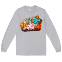Moon Dust Hello fall pig Long Sleeve Tee - RanaPortraitStore