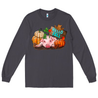 Smoke Hello fall pig Long Sleeve Tee - RanaPortraitStore