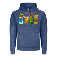 Vintage Denim Cinco de Mayo Coffee Cups Vintage Hoodie - texasbilliewilder