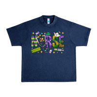 Navy Mardi Gras Nurse Urban Heavy Tee - NancyCooperArtShop