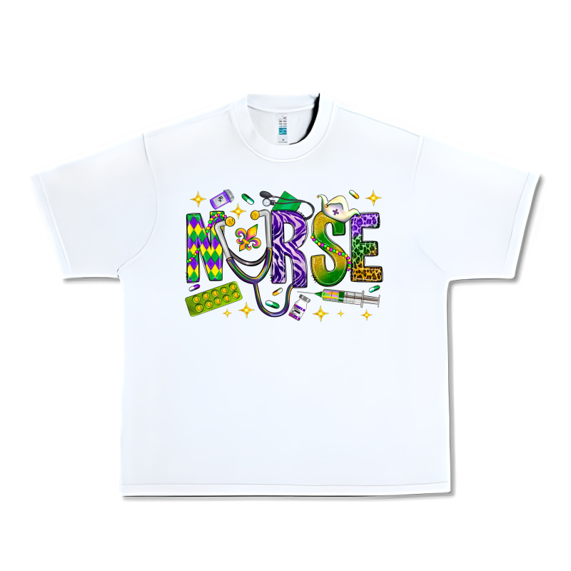 Mardi Gras Nurse Urban Heavy Tee by NancyCooperArtShop | Teevron