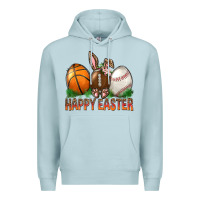 Blue Mist Happy Easter Sports Premium Hoodie - BundleAndBundleShop