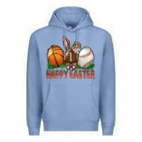 Colony Blue Happy Easter Sports Premium Hoodie - BundleAndBundleShop