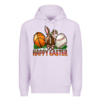 Lilac Happy Easter Sports Premium Hoodie - BundleAndBundleShop