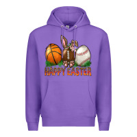 Purple Happy Easter Sports Premium Hoodie - BundleAndBundleShop