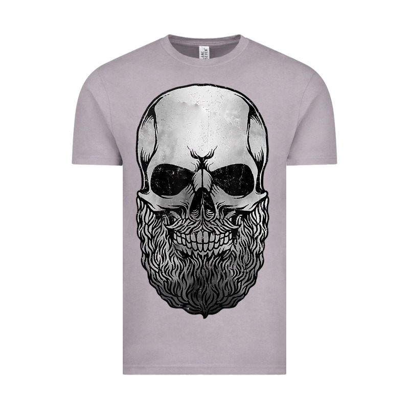 Creepy Bald And Bearded Skull For Halloween & Skeletons Fans T Shirt Vintage Tee by baoMotion | Teevron