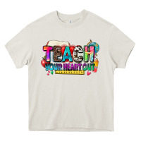 Cream teach your heart out Heavy Core Tee - NancyCooperArtShop