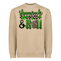 Mushroom St. Patrick's Day Shamrock and roll Heavyweight Sweatshirt - OliviaCreatesArt