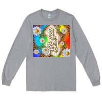 Heather Grey be you with daisies Long Sleeve Tee - TumblerDesignByShophia