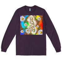 Plum be you with daisies Long Sleeve Tee - TumblerDesignByShophia