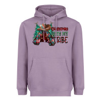 Lavender Christmas with tribe Heavyweight Hoodie - CowhideDigitalArt