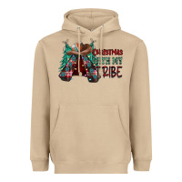 Mushroom Christmas with tribe Heavyweight Hoodie - CowhideDigitalArt
