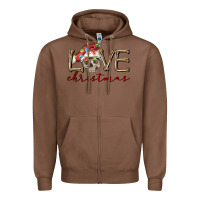 Chestnut skull love christmas Zipper Hoodie - FaDigitalArtStudio