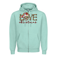 Seafoam skull love christmas Zipper Hoodie - FaDigitalArtStudio