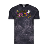 Cloud Black mardi gras school secretary Vintage Tee - texasbilliewilder