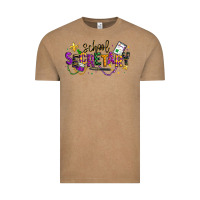 Vintage Coffee mardi gras school secretary Vintage Tee - texasbilliewilder