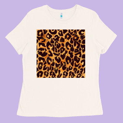Leopard Seamless Pattern Bbs Ladies Tee Designed By Bundleandbundleshop