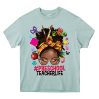 Arona preschool teacher life afro messy bun Heavy Core Tee - NancyCooperArtShop