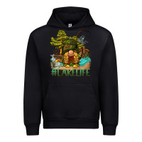 Black lake life gnome Urban Hoodie - BarkalooDesign