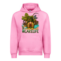 Fuchsia Pink lake life gnome Urban Hoodie - BarkalooDesign