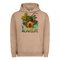 Pigment Burro lake life gnome Urban Hoodie - BarkalooDesign