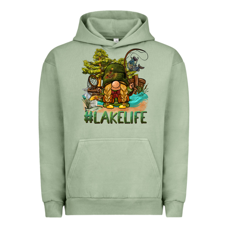 Lake Life Gnome Urban Hoodie by BarkalooDesign | Teevron