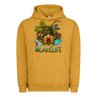 Pigment Peanut Butter lake life gnome Urban Hoodie - BarkalooDesign