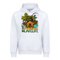 White lake life gnome Urban Hoodie - BarkalooDesign