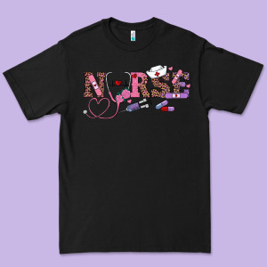 Valentine's Day Nurse Premium Tee Designed By Ranaportraitstore