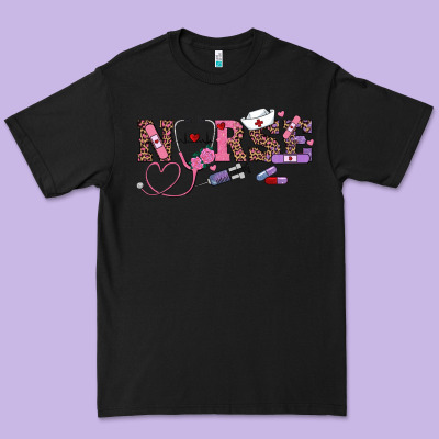 Valentine's Day Nurse Premium Tee Designed By Ranaportraitstore