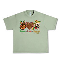 Oil Green Peace Love Cinco De Mayo Urban Heavy Tee - texasbilliewilder