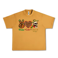 Peanut Butter Peace Love Cinco De Mayo Urban Heavy Tee - texasbilliewilder