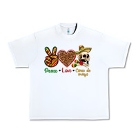 Peace Love Cinco De Mayo Urban Heavy Tee | Teevron