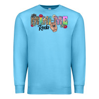 Ocean Blue my mini me rocks Premium Sweatshirt - CowhideDigitalArt