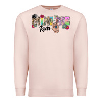 Pale Pink my mini me rocks Premium Sweatshirt - CowhideDigitalArt