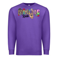 Purple my mini me rocks Premium Sweatshirt - CowhideDigitalArt