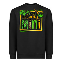 Black One lucky mini St. Patrick's Heavyweight Sweatshirt - OliviaCreatesArt