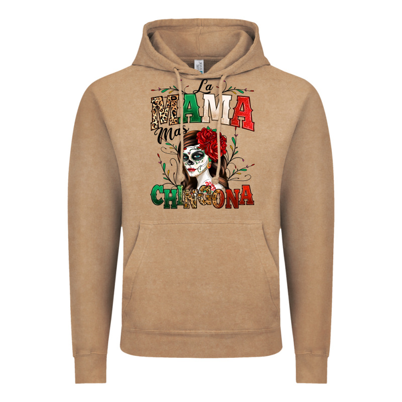 La Mama Mas Chingona Vintage Hoodie by texasbilliewilder | Teevron