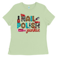 Matcha nail polish junkie bbs Ladies Tee - BundleAndBundleShop