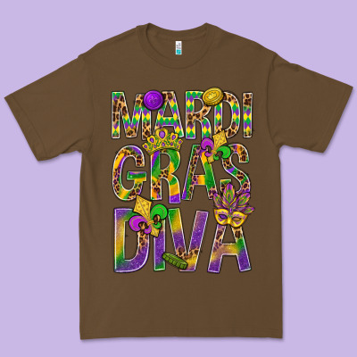 Mardi Gras Diva Premium Tee Designed By Bundleandbundleshop